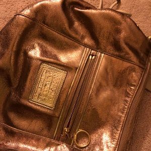 Coach Bags - Coach metallic gold/rose gold crossbody poppy bag Coach Bags - Coach metallic gold/rose gold crossbody poppy bag
